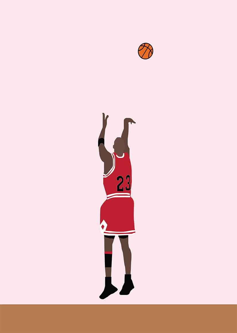 Jordan throw poster - 21x30 cm