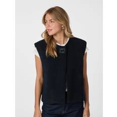 Neo Noir Anjanna Teddy Vest Kvinde Navy Veste Str 38 - hos Magasin