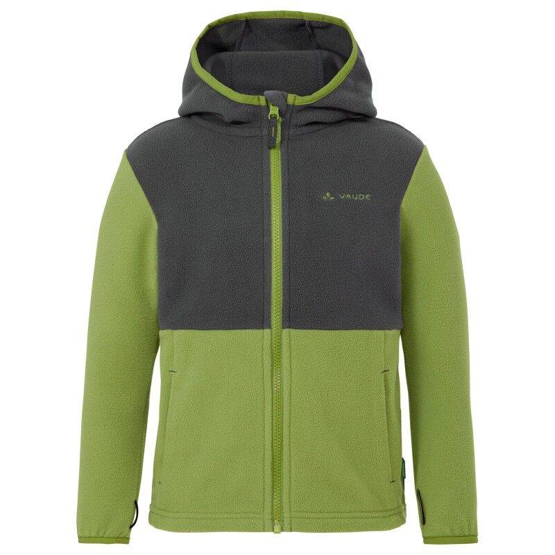 Vaude Kids Pulex Hooded Jacket II - Fleecetröjor - Børn Green Pepper Child's height 110-116 cm