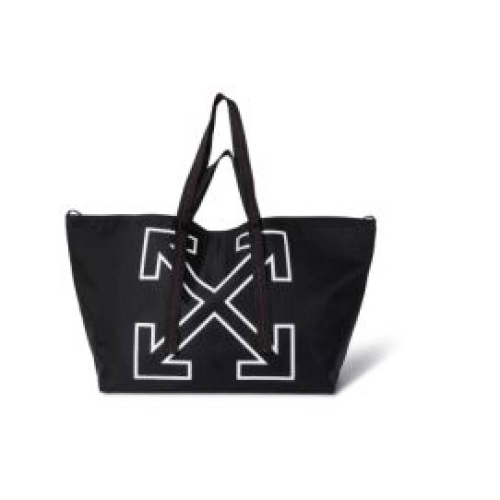 Off White Tote Bag - Tasker - Herre - Sort - ONE SIZE -