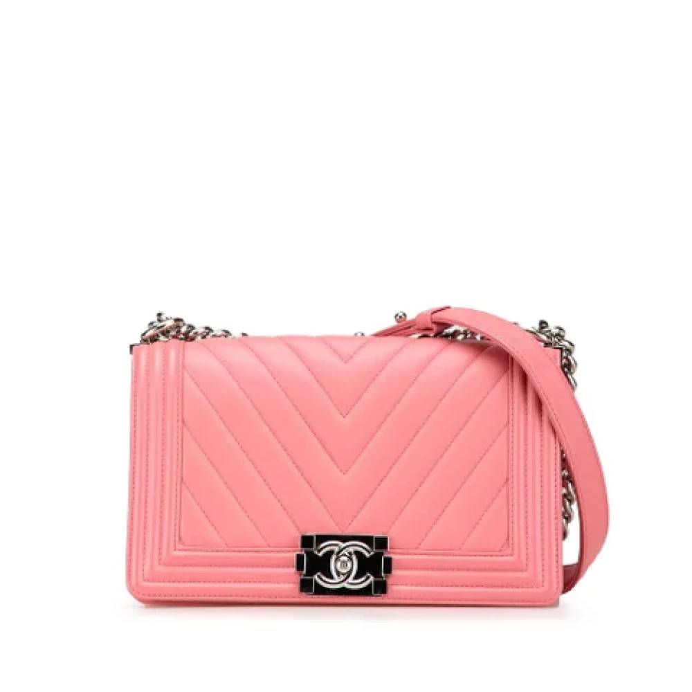 Chanel Vintage Pre-owned Crossbody Taske - Vintage - Dame - Lyserød - ONE SIZE - Læder