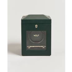 WOLF British Racing Single Watch Winder With Cover Green