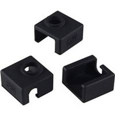 3 st silikonstrumpa mk7 mk8 mk9 silikonstrumpa för creality ender 3, ender 3 pro, ender 5, ender 5 pro, cr -10/10s, anet a8 - Svart