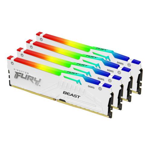 Kingston Technology FURY Beast RGB, 64 GB, 4 x 16 GB, DDR5,...
