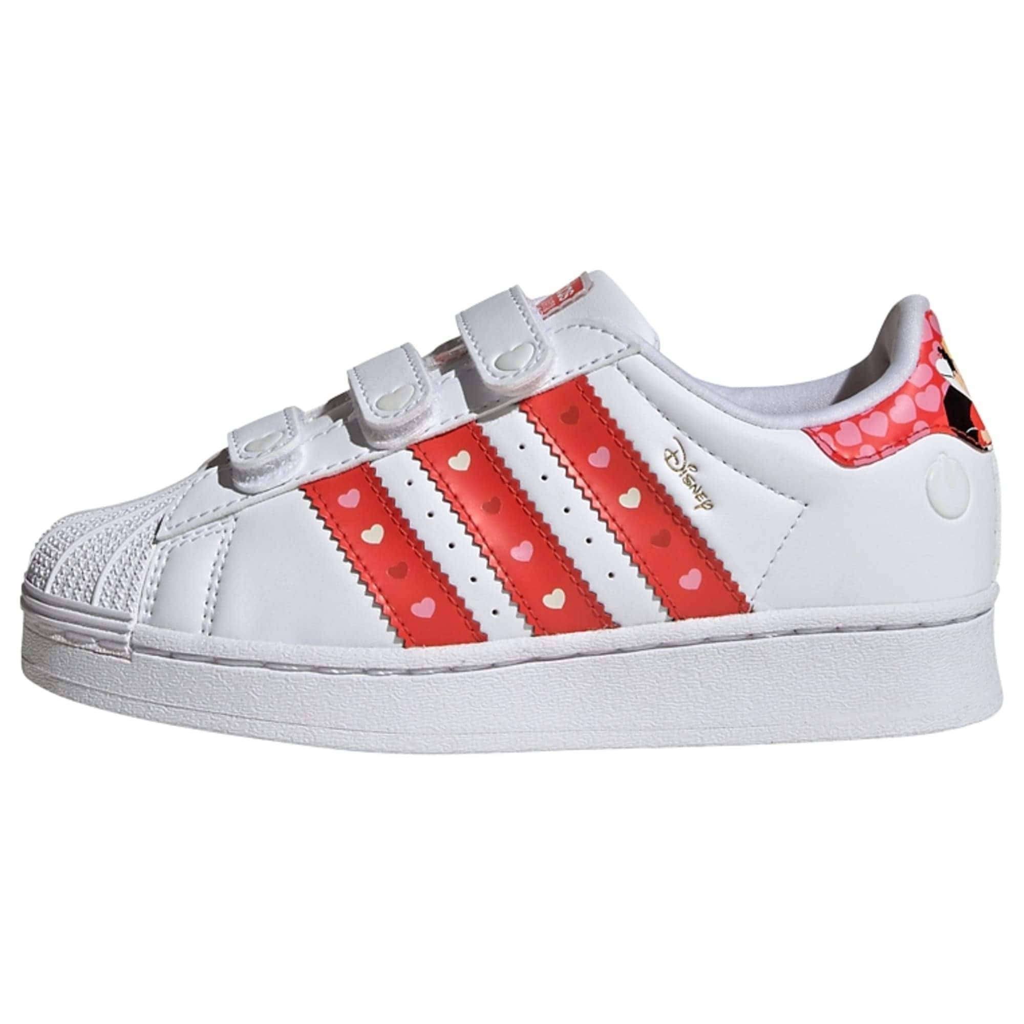 ADIDAS ORIGINALS Sneaker 'Disney Superstar' rosa / röd / svart / vit
