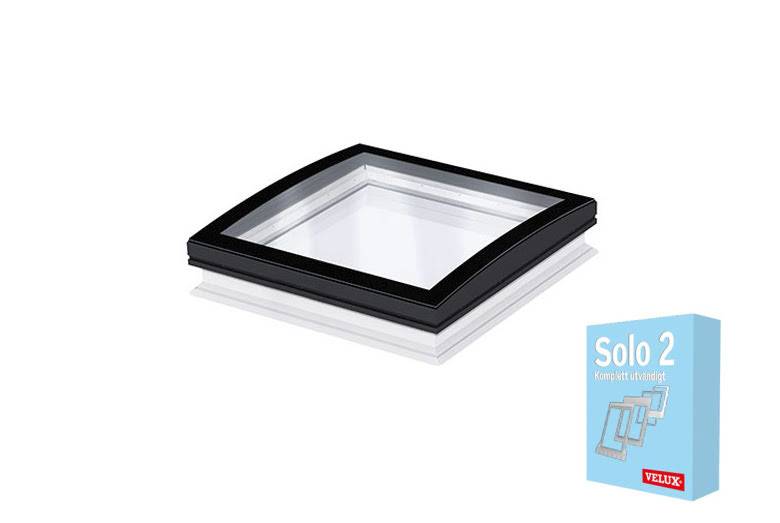 TAKFÖNSTERKUPOL VELUX FAST VÄLVT GLAS