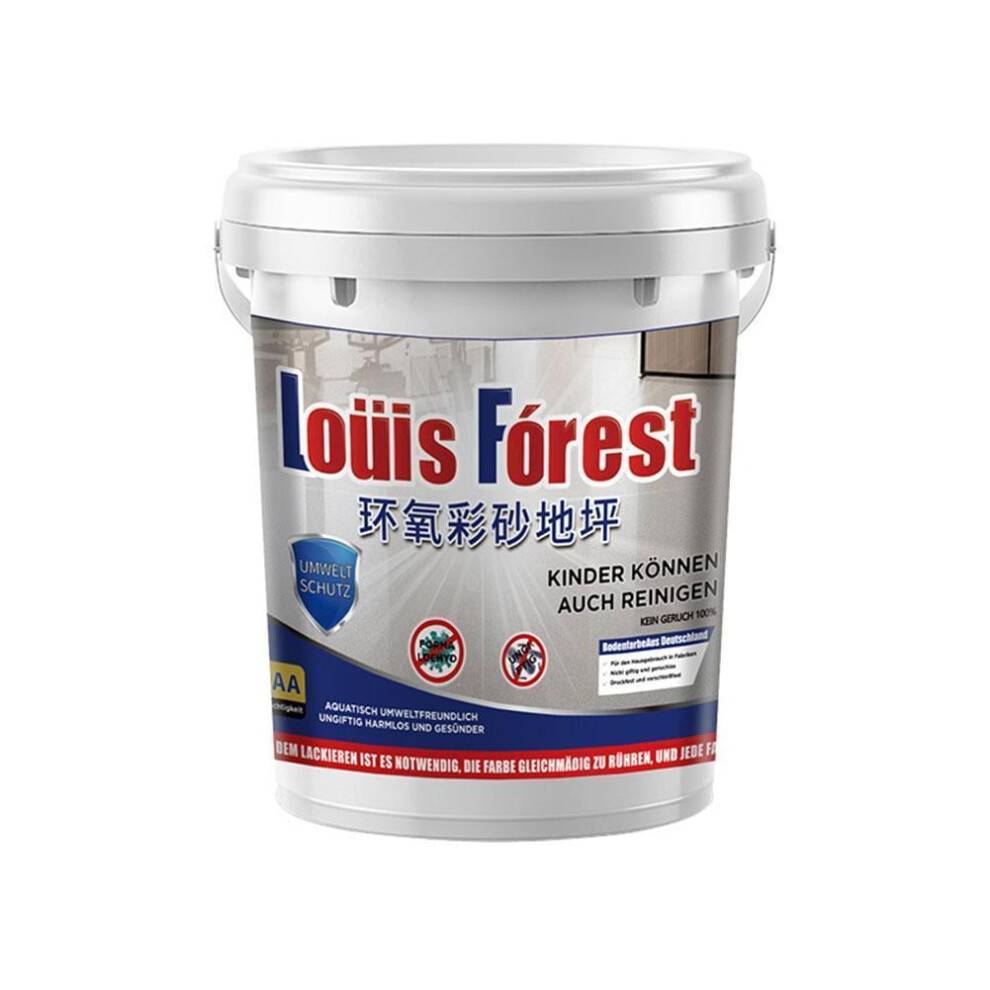 Louis Forest Epoxy Gulvmaling – Højglans Marmoreffekt, Selvnivellerende, Hurtigtørrende, Slidstærk & Skridsikker; Kompatibel med Garage/Gulve