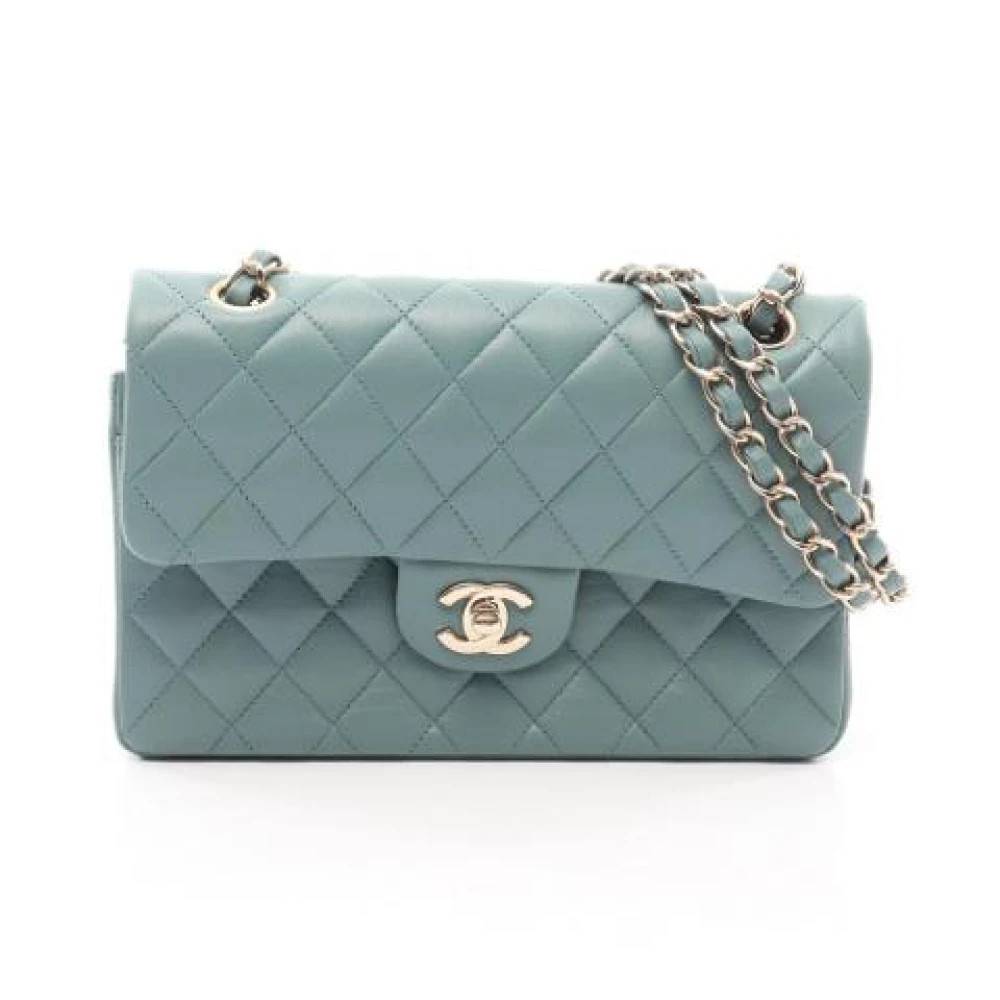 Chanel Vintage Pre-owned Vintage Skuldertaske - Vintage - Dame - Grøn - ONE SIZE - Uld