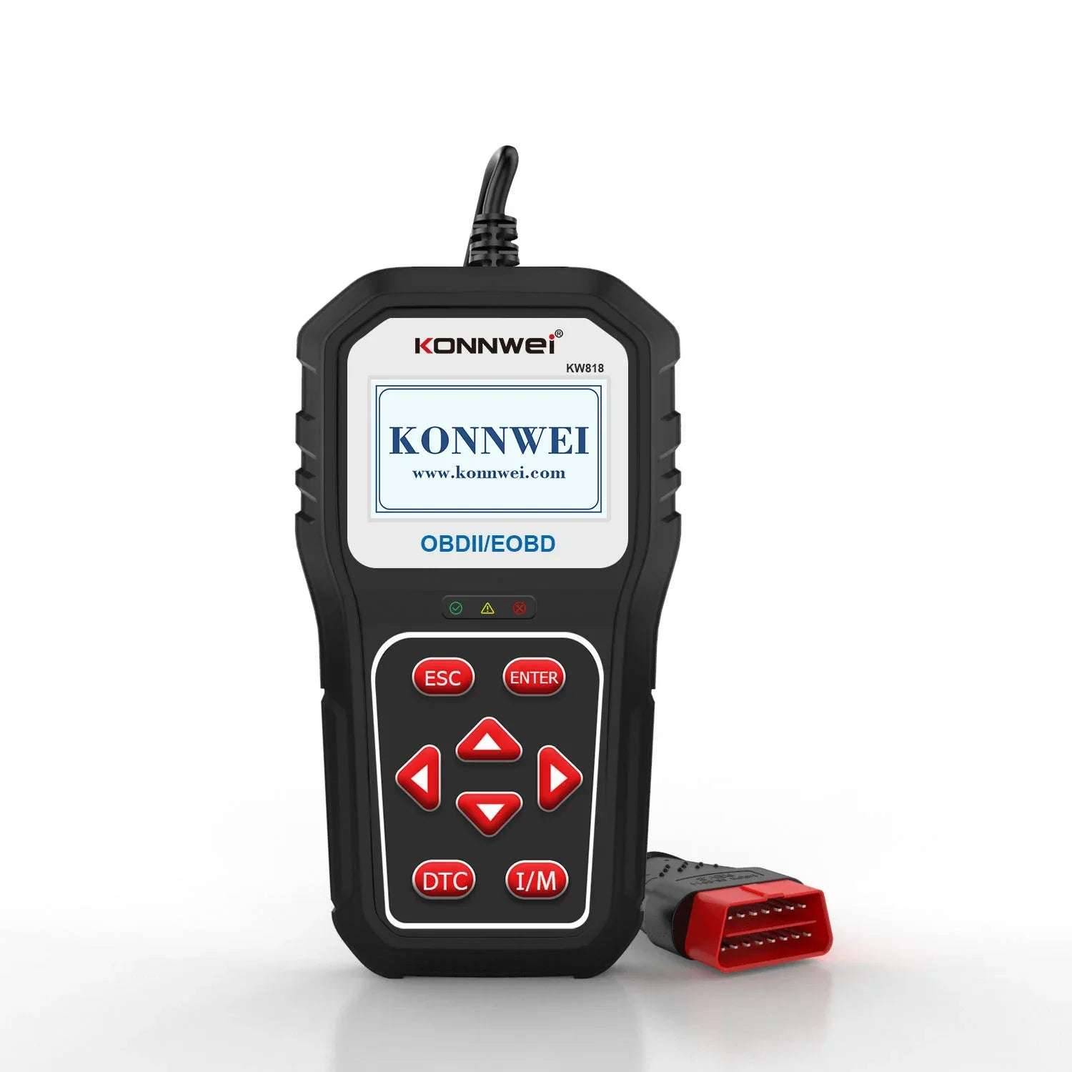KONNWEI KW818 – motorfelkodsläsare för 12 V OBD2/EOBD/CAN-fordon