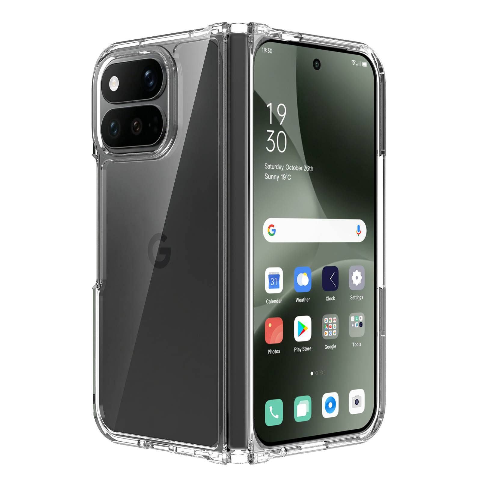tectTech Hybridcover Google Pixel 11 Pro Fold Gennemsigtig