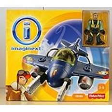 Imaginext Fisher-Price Sky Racers – litet flygplan, Twister Jet – med figur