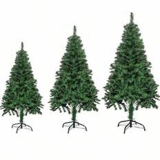 Konstgjord julgran, enkel montering konstgjord julgran med robust metallstativ, snabbmonteringssystem, julgran för julfester Dekoration hem, kontor, b - Grön (150 cm,45 cm,60 cm,180 cm,210 cm)