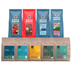Rigtig Kaffe & Estate Coffee Mixpaket 5 kg Hela kaffebönor