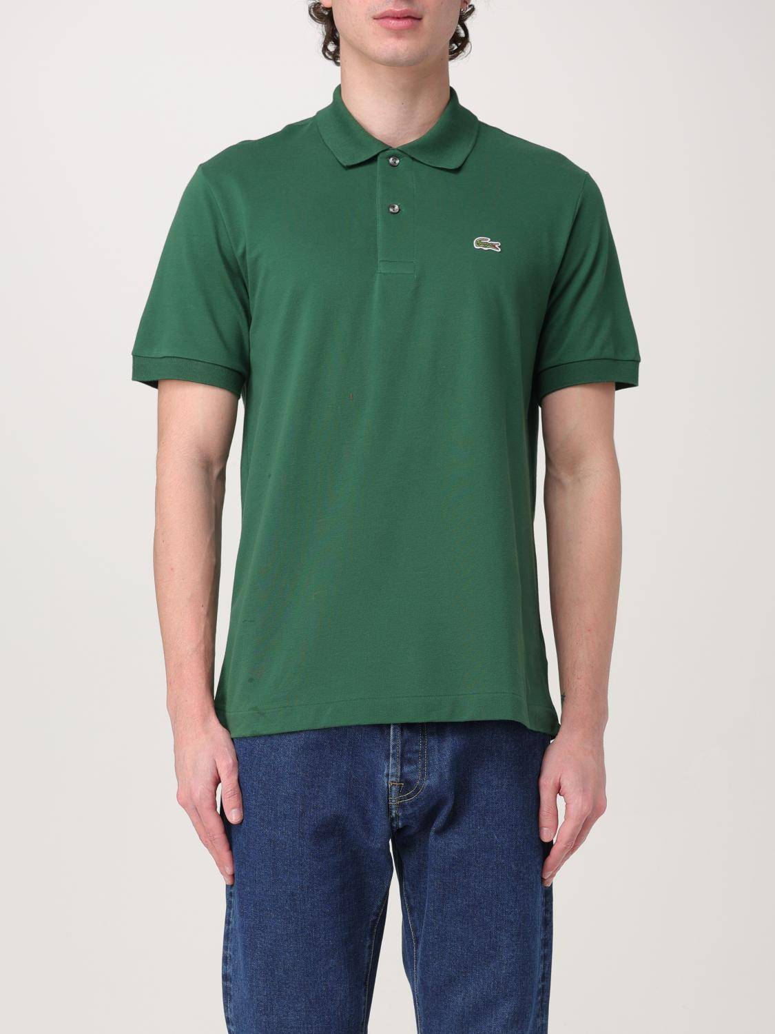 LACOSTE Polo Shirt Men color Forest Green - 5