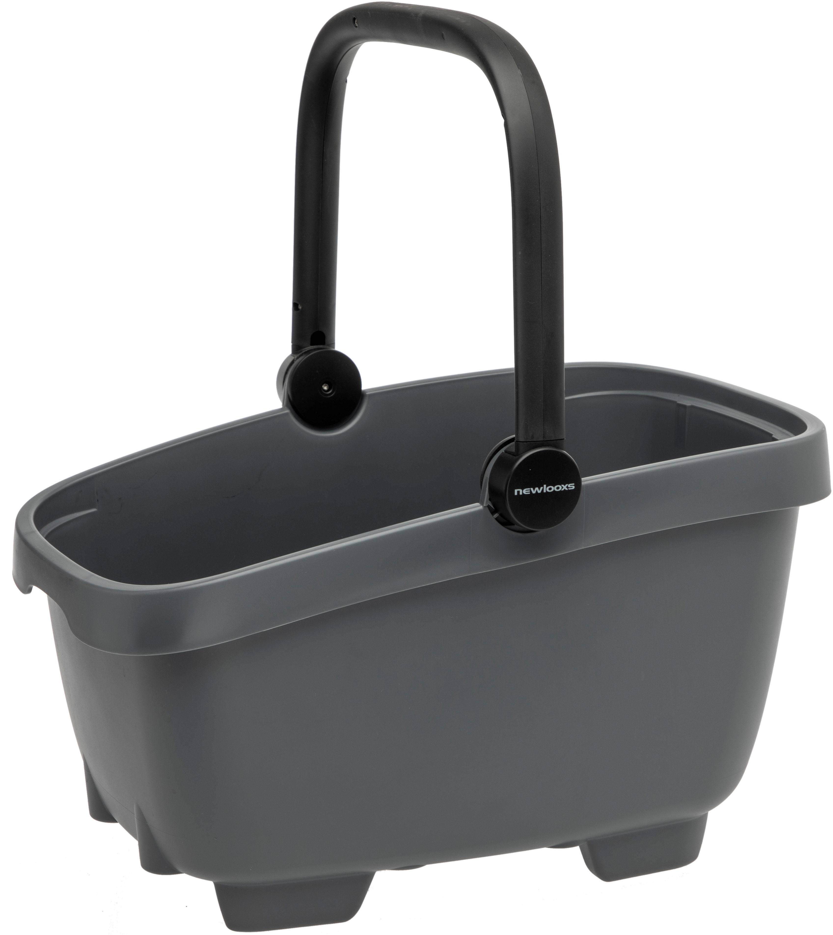 Recycled (hunde)cykelkurv New Looxs Clipper Racktime 2,0 - 28 liter 49 x 37 x 29 cm - antracit