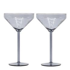 Brût - Claude cocktailglas 13x21 cm 2-pack grå