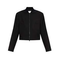 Sportmax - ulljacka - dam - jungfruull - 42 - Svart