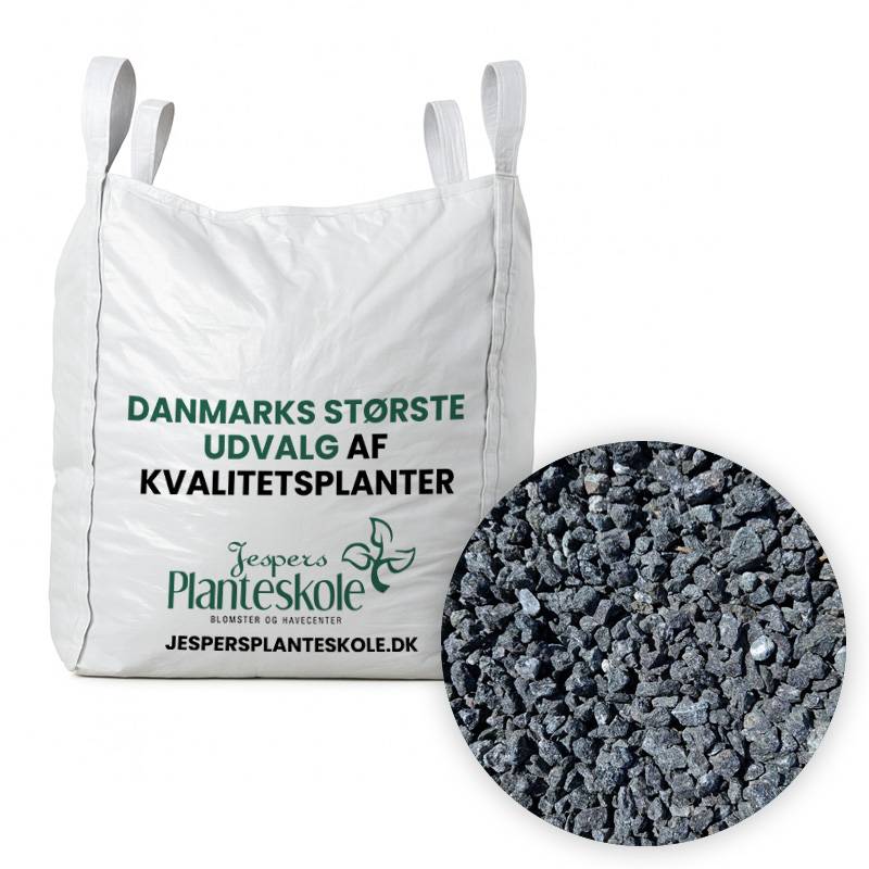 Sort granitskærver 8-11 mm - 1000 kg - Bigbag