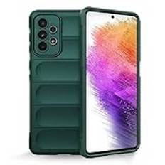 ATISIJIE Silicone Case för Samsung Galaxy A54 5G,extra tunt premium mobilskal, Soft TPU stötsäkert ultratunt helkroppsskydd Fodral Cover-Grön