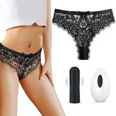 Vibrator mit Sexy Unterwäsche Sex Spielzeug für die Frau Paare - Vibration für Frauen Klitoris Stimulator für sie, Erotisches Sexspielzeug Unterhosen Damen Bullet Vibratoren Leise mit 10 Modi