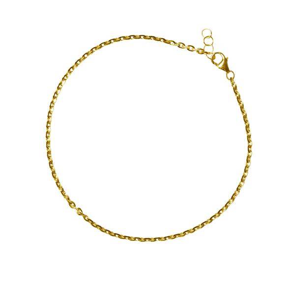 San - Links of Joy's 14kt armbånd & halskæde-udført i 0,5mm trådtykkelse og med en kædebredde på 1,8mm. 20+1cm
