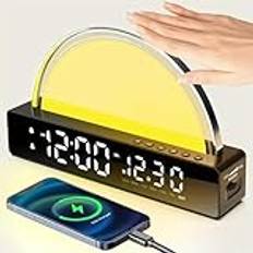 QXWD 1st Sunrise Alarm Clock - Wake Up Light med simulerad soluppgång, pekkontroll, dynamisk