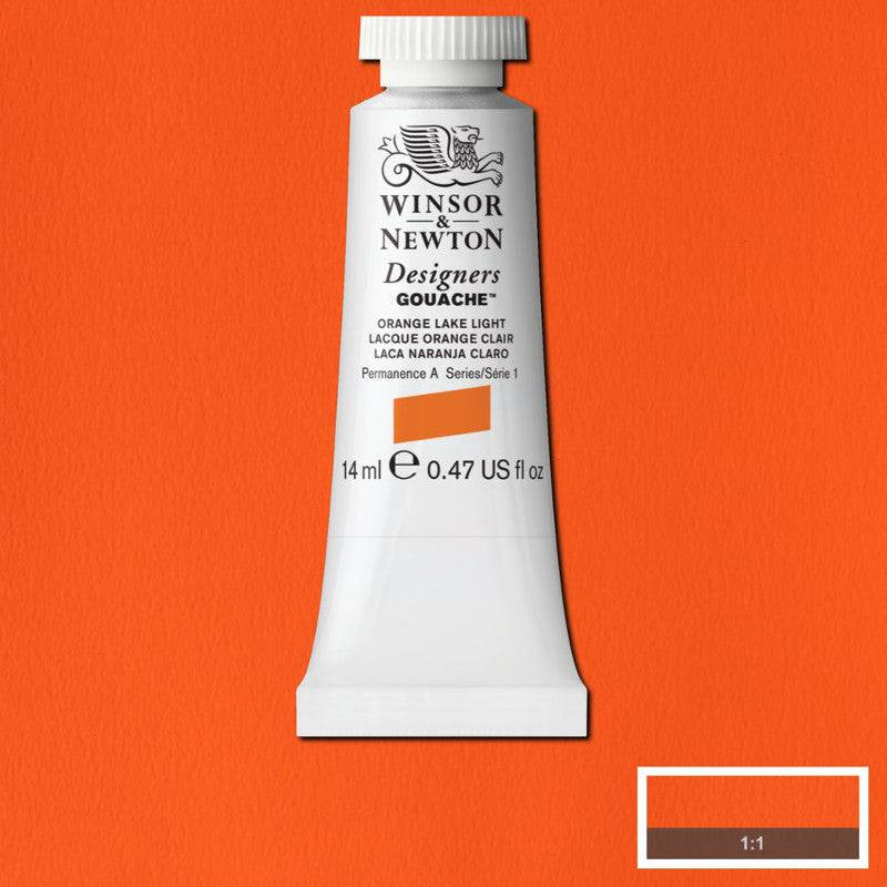 Winsor & Newton Designers Gouache – Tub 14 ml 453 Orange lake light
