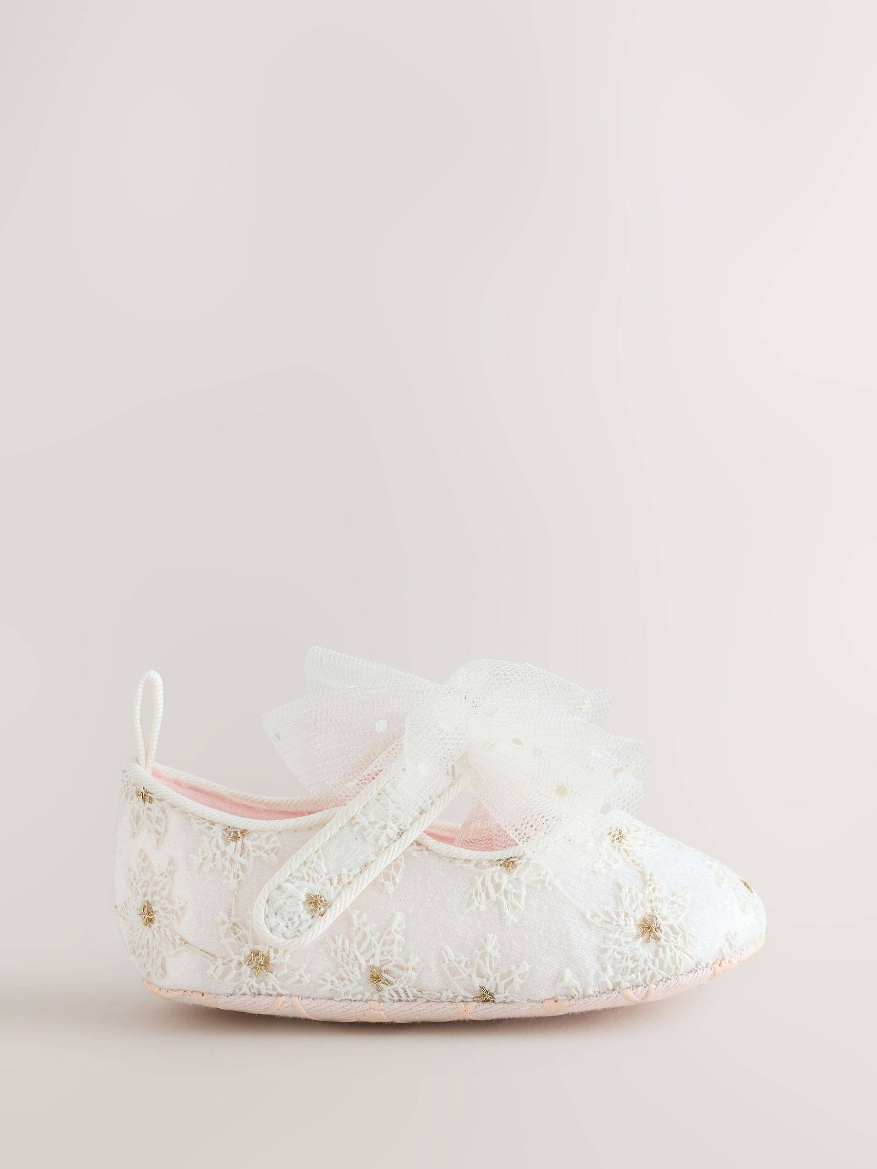 Baker by Ted Baker Baker by Ted Baker Baby Occasion Corsage Mary Jane Padder Shoes - 50-62cm (Up To 3 Months)