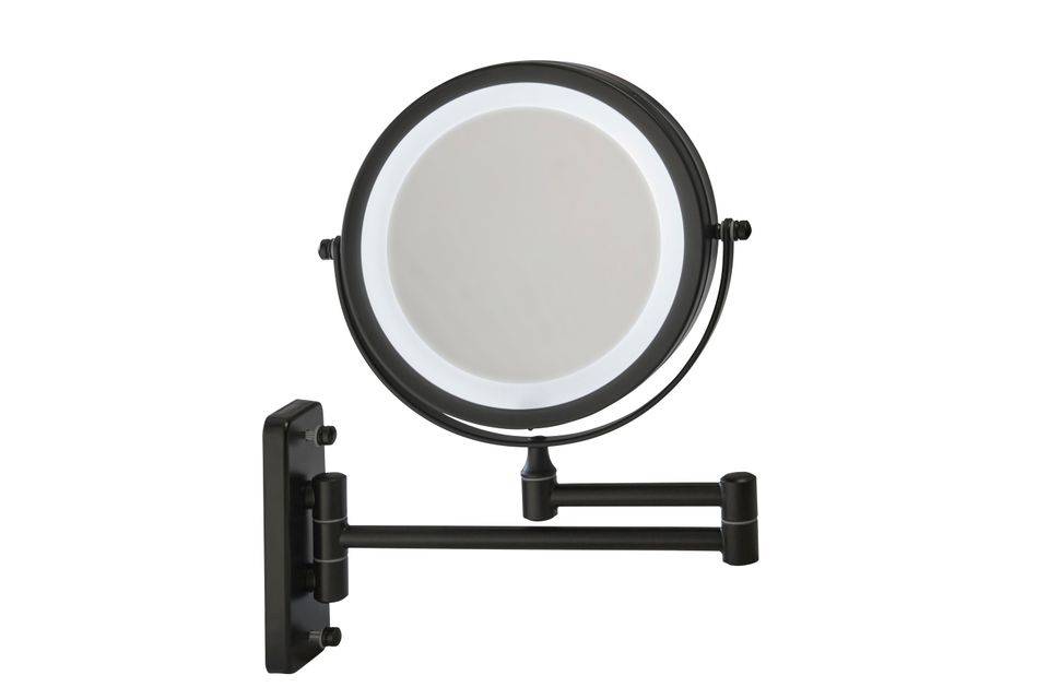 Glow Up - Makeup Artist Mirror - Double Sided w. LED - Black