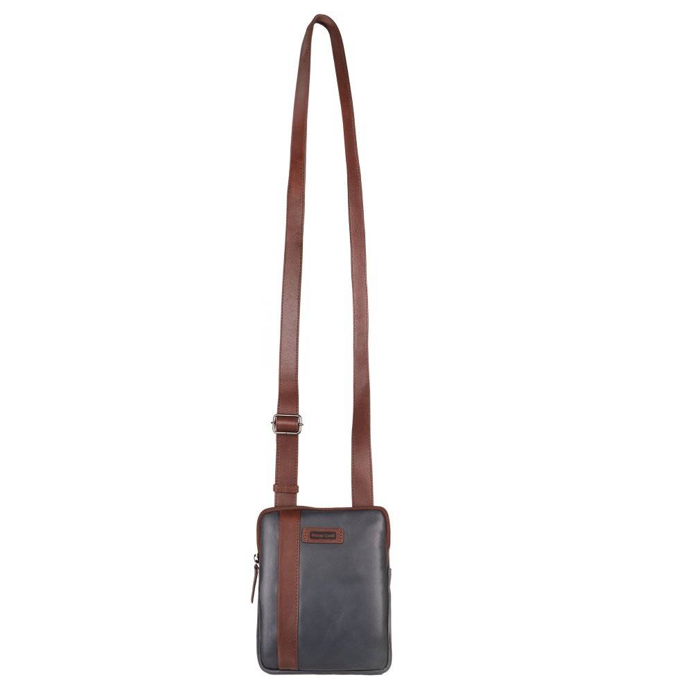 Gianni Conti Armando Womens Messenger Bag Colour: Navy/Moro Lea, Size: One Size