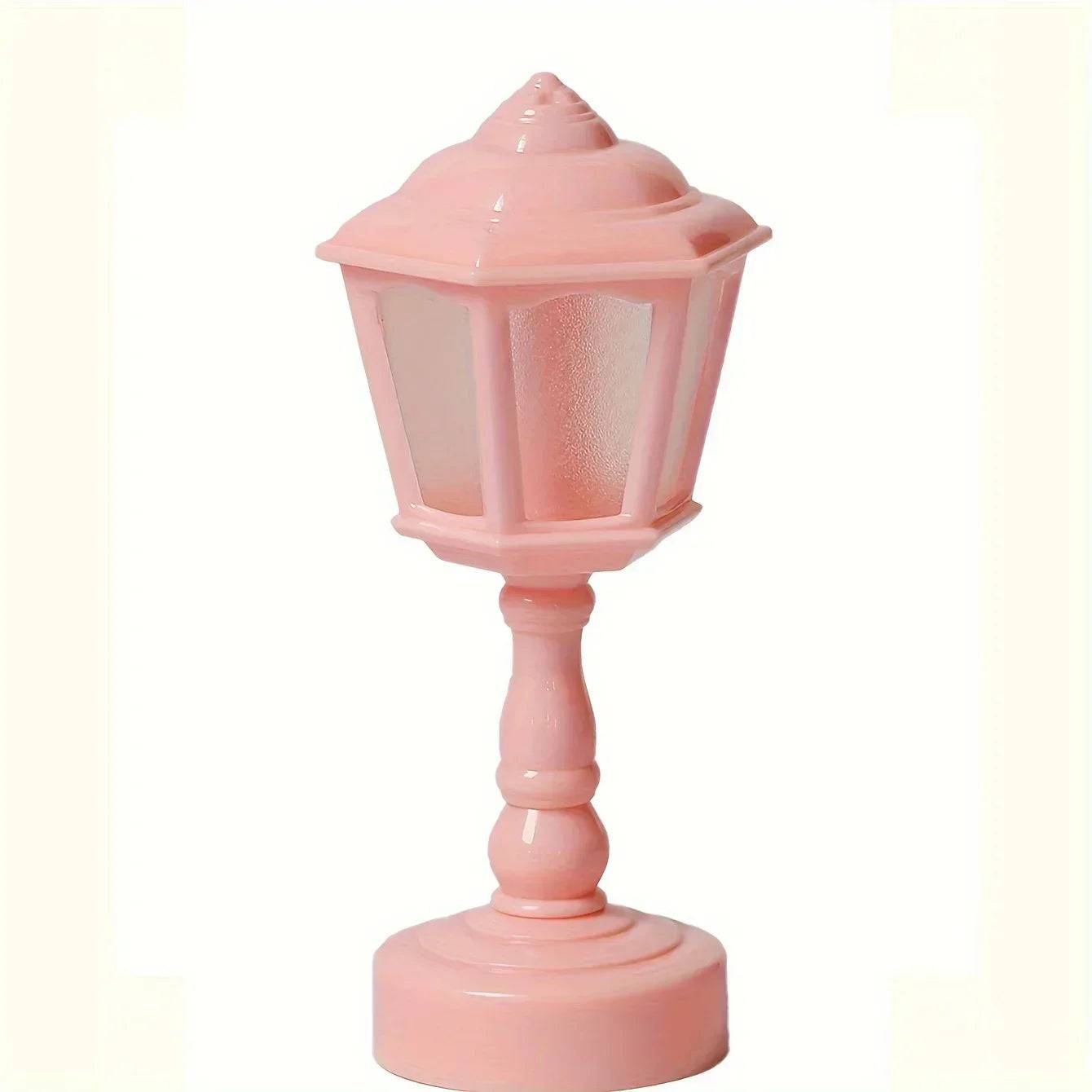 ChicGloed – Elegant Bordslampa med Geometrisk Design - Rosa