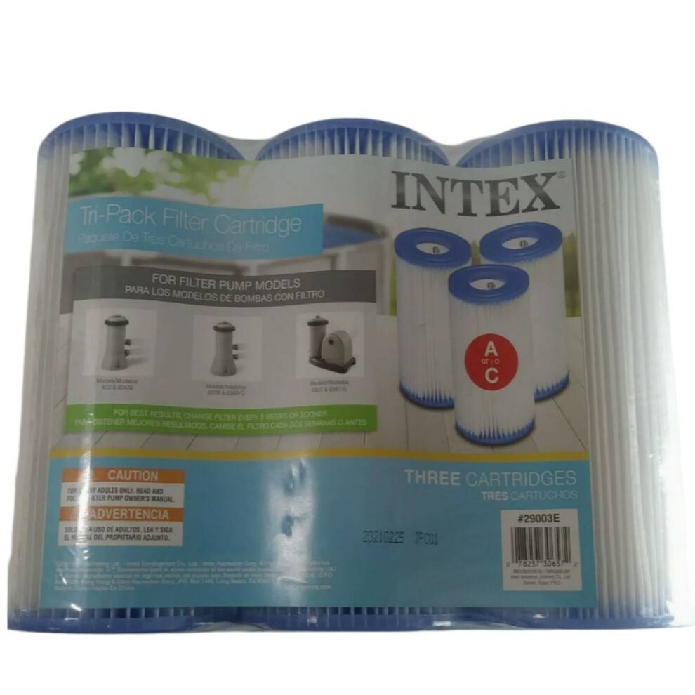 3-pak filterpatroner til udskiftning af poolspa | Kompatibel med Pure Spa og Intex 29003 poolspa filtersystemer