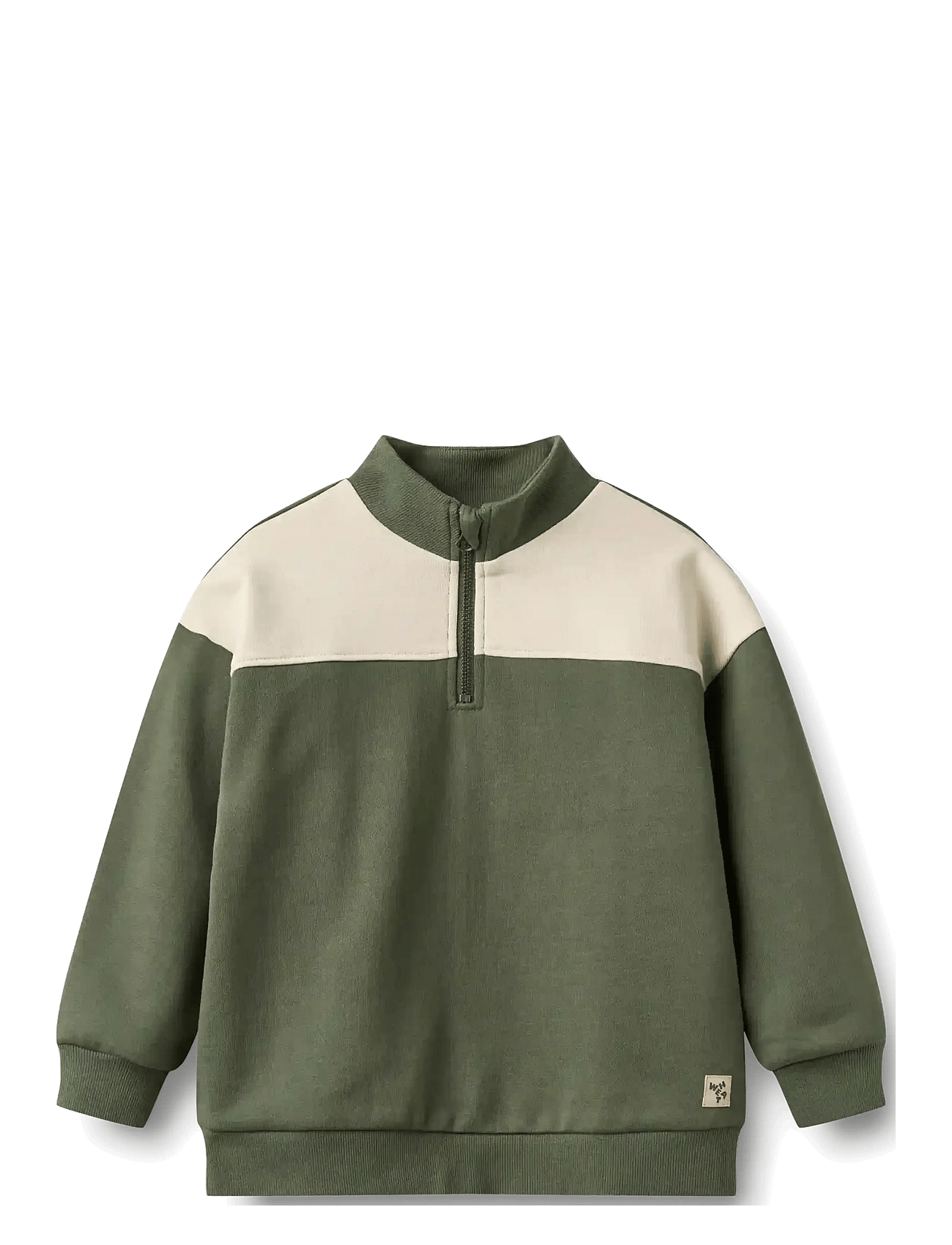 Wheat Half Zip Sweatshirt L/S Matteo - Khaki green - 116