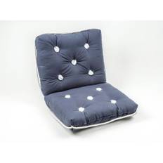 ProTecq Båtdyna med Ryggstöd 100% Kapok Grå 740x420x95 mm