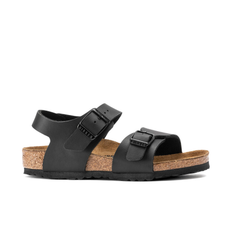 Birkenstock New York Børnesandaler Birko-Flor Nubuck, Sort - 29