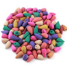 Kyduu 300Pcs Rückfluss Räucherkegel, Backflow Incense Räucherkegel, Natur Räucherkegel, Sticks Backflow Räucherkerze, Natürliche Aromatische Räucherkegel, Mix 9 verschiedenen Düfte Incense Cones