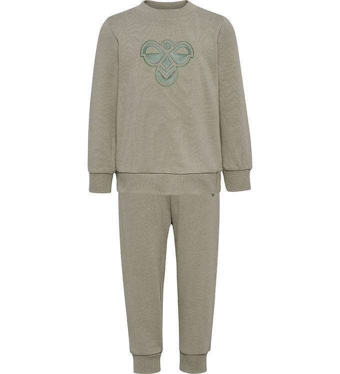Hummel Sweatsæt - HmlMini - Shadow - Hummel - 5 år (110) - Sweatsæt