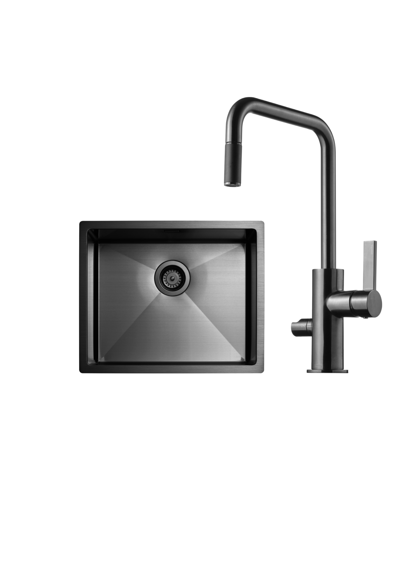 Tapwell ARM887/TA5040 PVD Black Chrome Köksblandare + Diskho