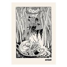 Moomin - Snufkin Fishing Plakat (30x40 cm) - Mumi plakater