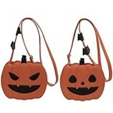 Halloween tecknad pumpa crossbody väska förtrollande spöke skalle accent halloween väska djävul stil pumpa med K7u0, Orange, Angry