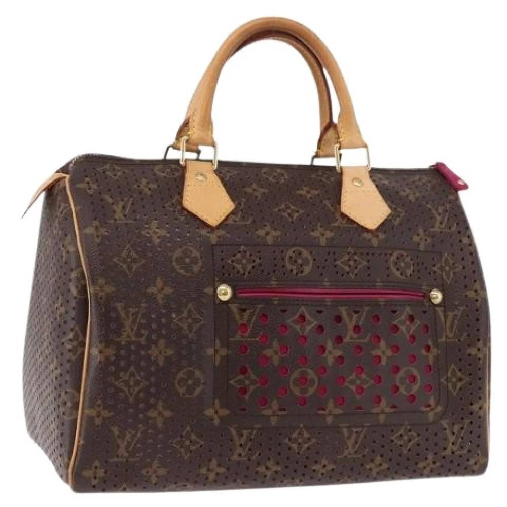 Louis Vuitton Vintage Pre-owned Vintage Monogram Håndtaske - Vintage - Dame - Brun - ONE SIZE - Uld