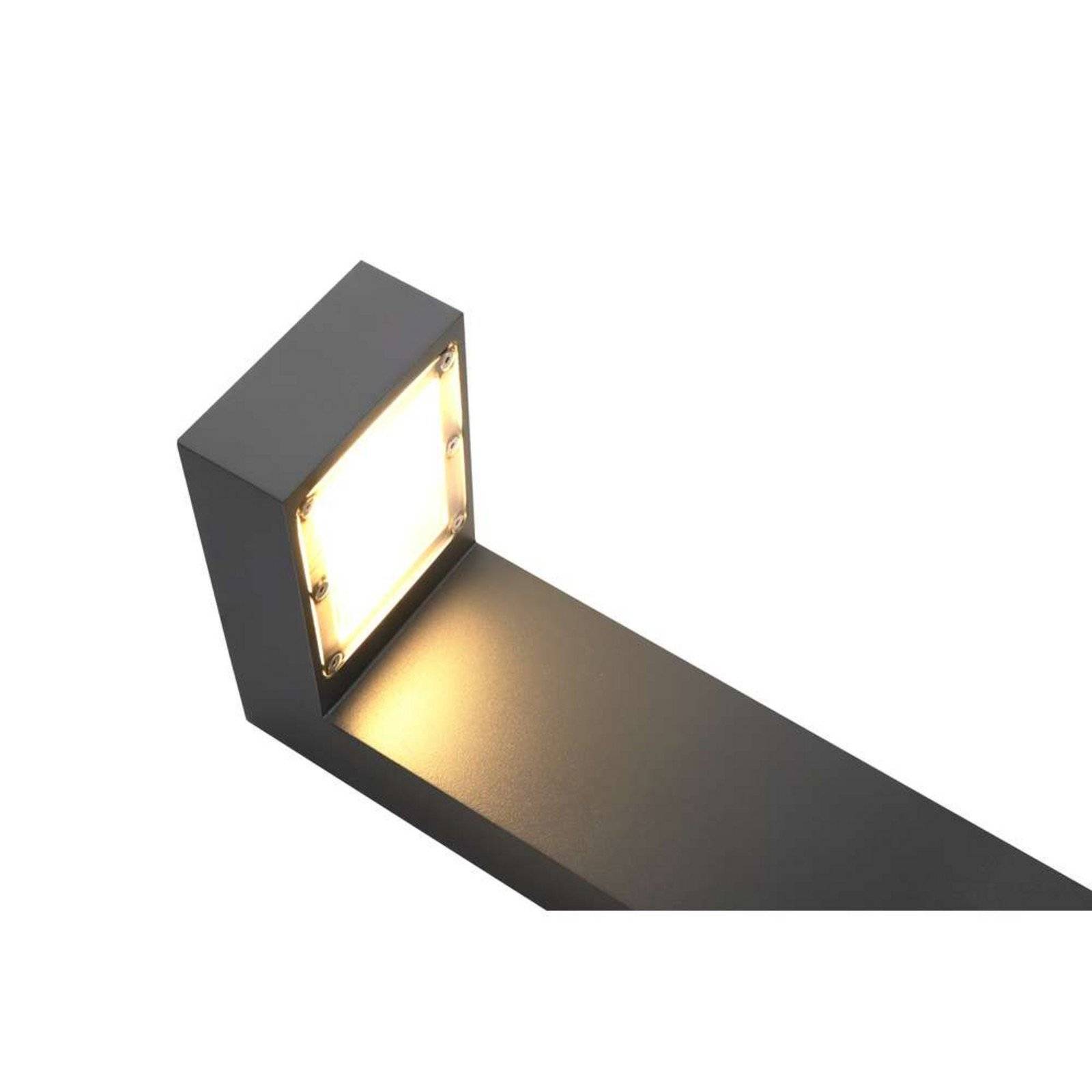 Udendørslampe Norlys, dæmpbar, Grå, Terrasse, Aluminium