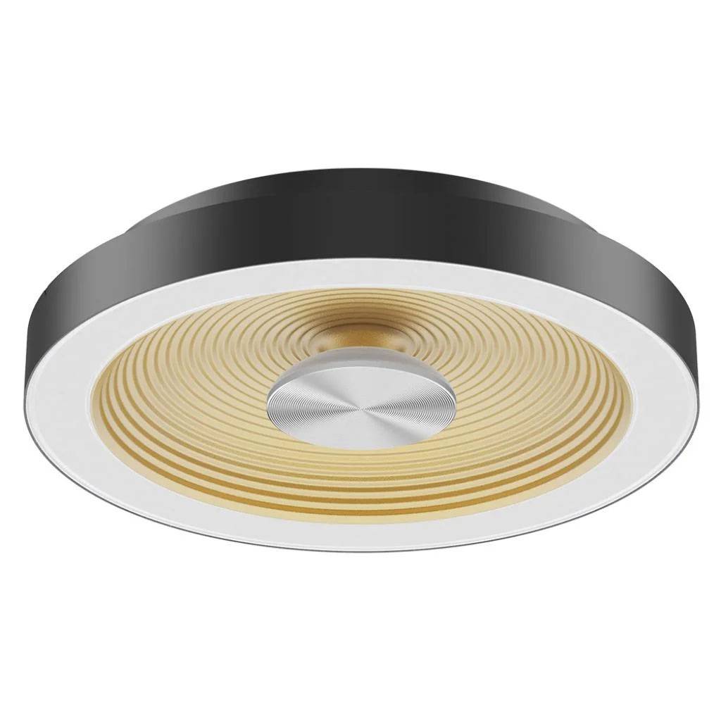 Sandy Svart/Guld armatur 2700/3000K Dimbar (Sandy Svart/guld 25W diam 400mm)