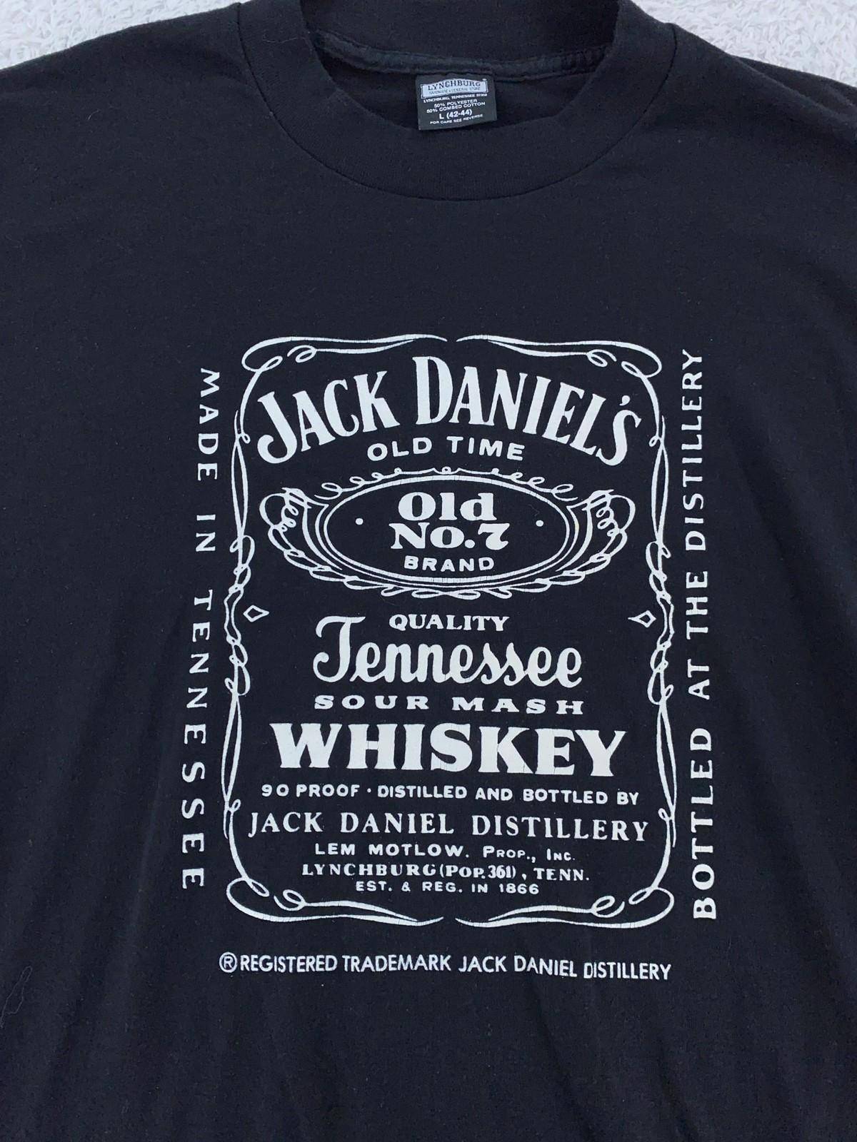 Vtg Jack Daniels Skjorta Herr Liten Svart Tennessee Whiskey Destilleri Grafisk T-shirt Unisex T-shirt cm white