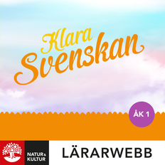 Klara svenskan åk 1 Lärarwebb 12 mån - 9789127465626 - Skickas inom 24 helgfria timmar Onlineprodukt / Onlineprodukt