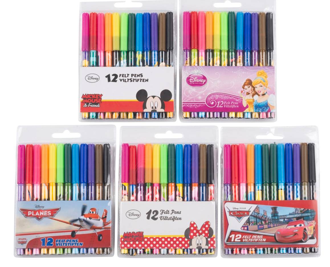 Tuschpennor 12-pack (Hitta Doris)