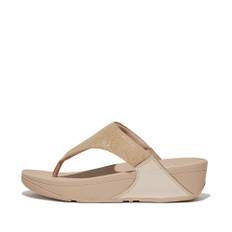 Sandals LULU SHIMMERLUX SANDALS Latte Beige cm [Fit Flop] TOE-POST Women's 23.0