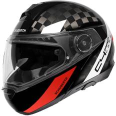 Schuberth C4 Pro Carbon Avio Hjälm, röd, storlek XS för män