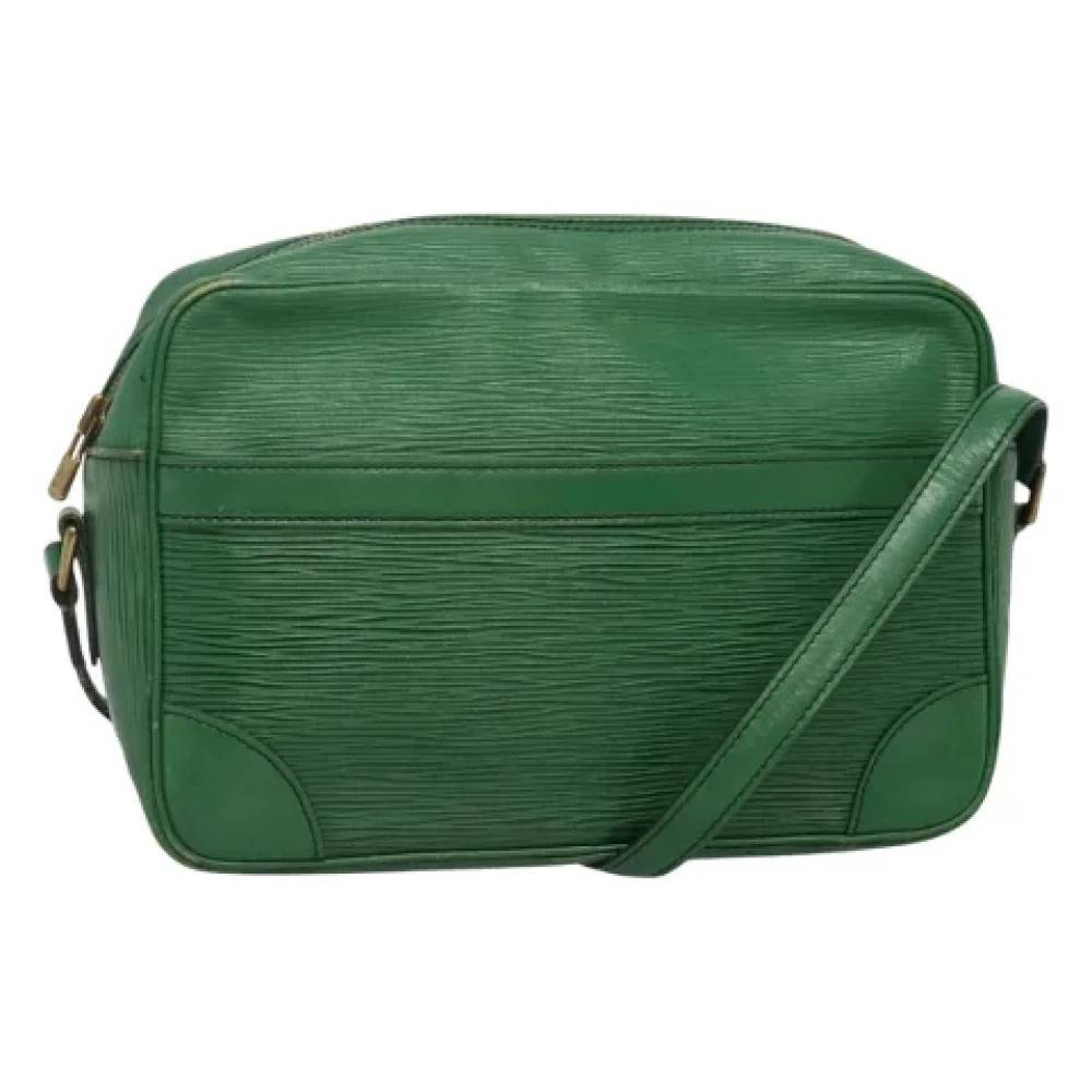Louis Vuitton Vintage Pre-owned Laeder louis-vuitton-tasker - Vintage - Dame - Grøn - ONE SIZE - Uld