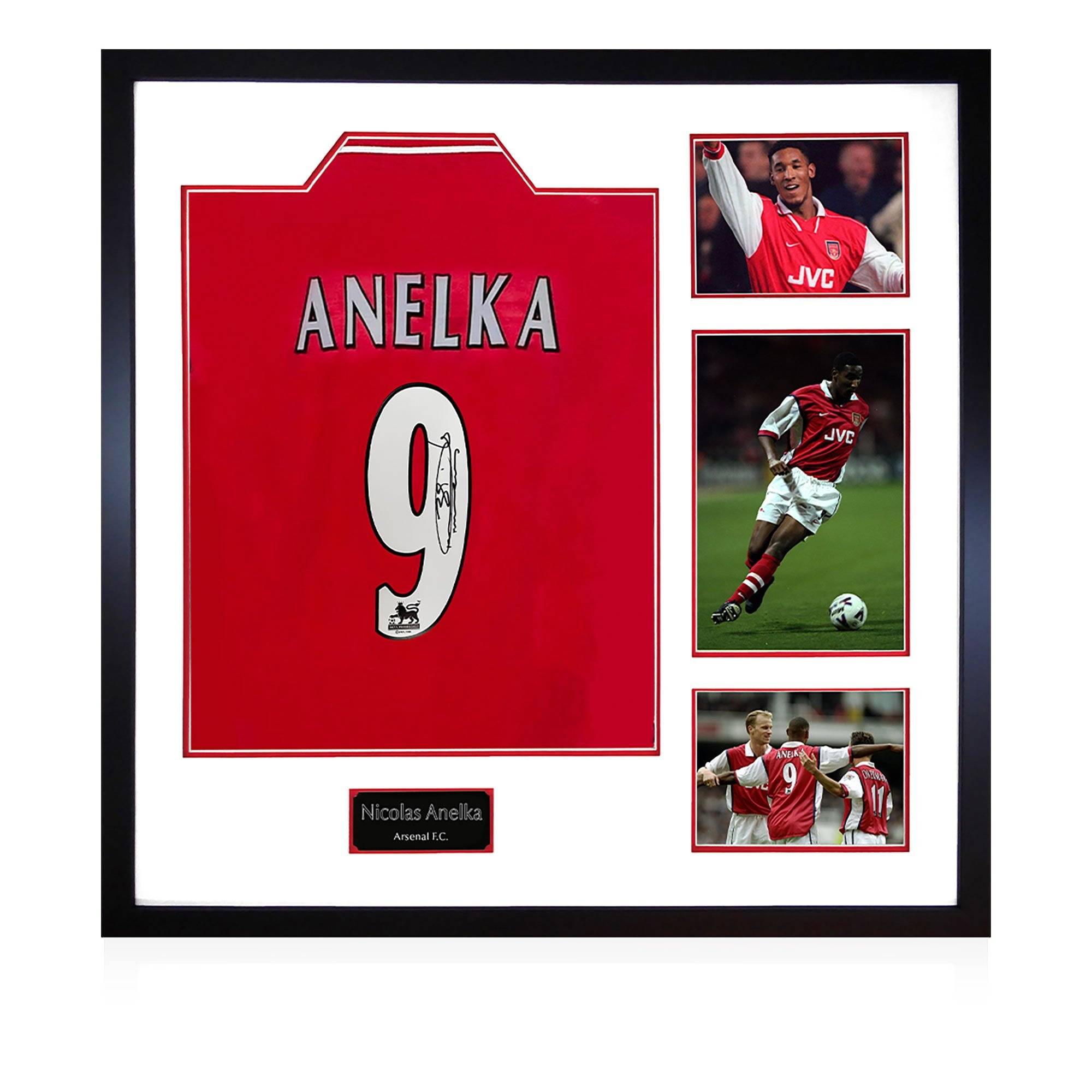 Nicolas Anelka Signed Arsenal Shirt Elite Frame